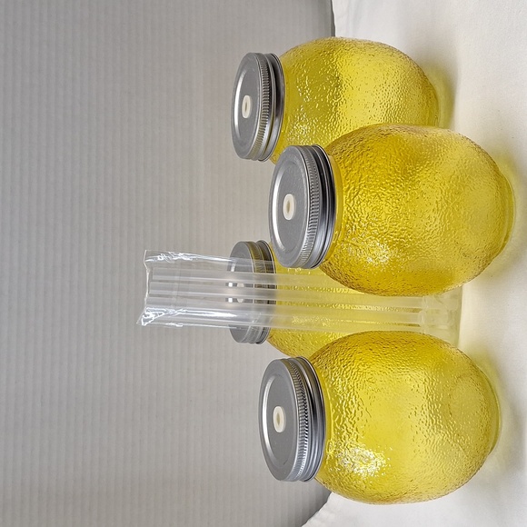 #AFD Set of 4 lemon glass sippers 22fl oz - Picture 4 of 8